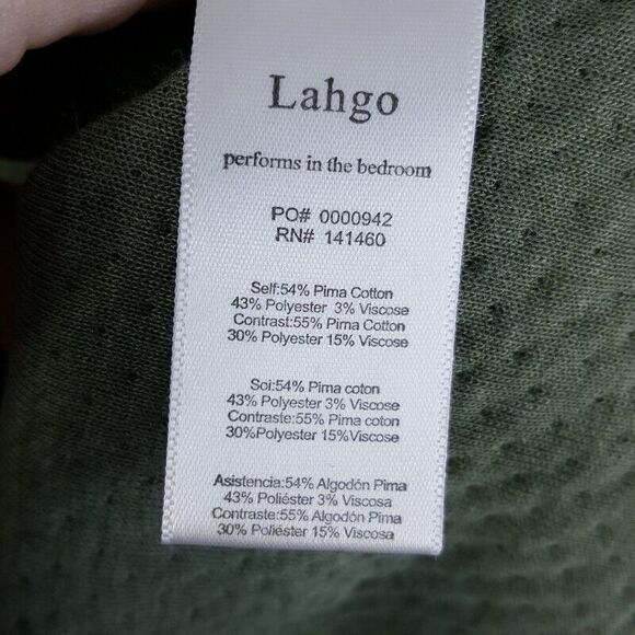 LUNYA Mens Sweater Small Green RESTORE DOUBLE FACED Cardigan Snap Button LAHGO - Picture 7 of 10